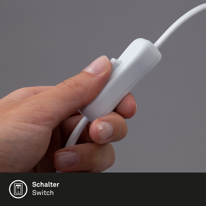 Briloner 2615-016P - Candeeiro com clipe LED GRIP LED/2,5W/230V branco