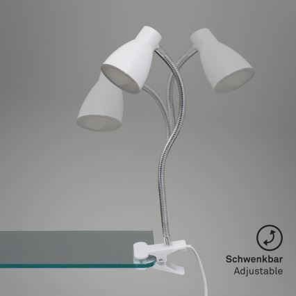 Briloner 2615-016P - Candeeiro com clipe LED GRIP LED/2,5W/230V branco