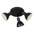 Briloner 2674-035 - Foco RETRO 3xE14/25W/230V preto