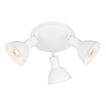 Briloner 2674-036 - Foco RETRO 3xE14/25W/230V branco
