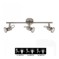 Briloner 2712-032 - Projetor LED de escurecimento SEMPLICE 3xGU10/5W/230V