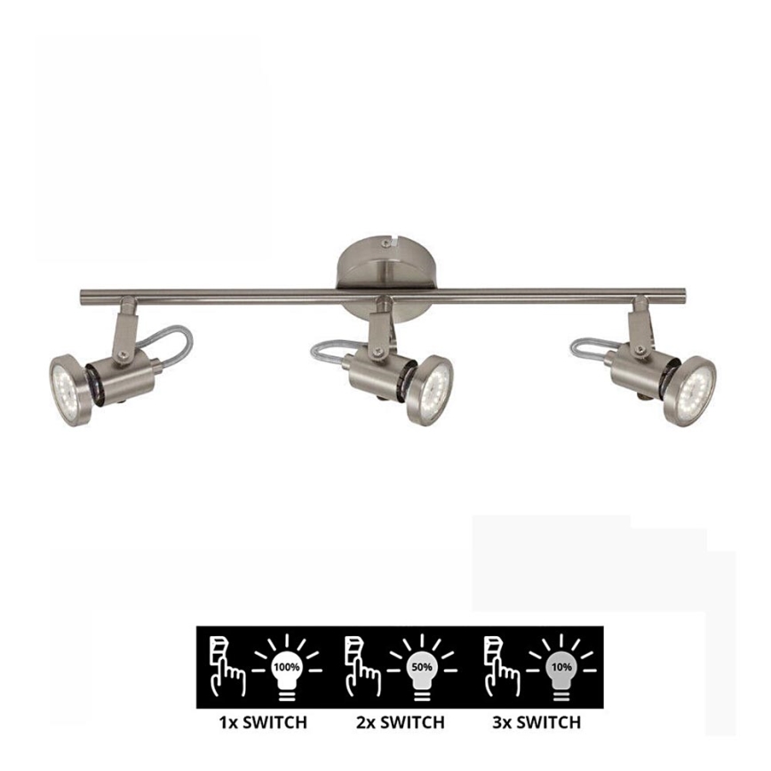 Briloner 2712-032 - Projetor LED de escurecimento SEMPLICE 3xGU10/5W/230V