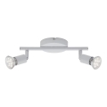 Briloner 2767-026 - Foco LED 2xGU10/6W/230V branco