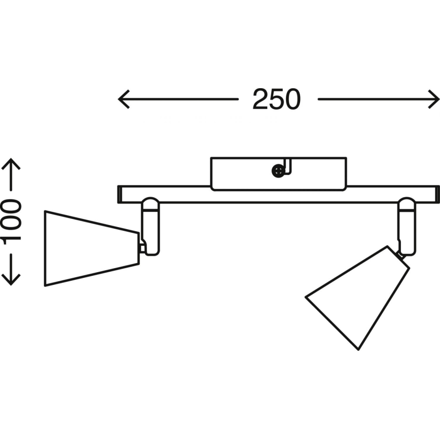 Briloner 2849-027 - Foco LED GOLD BASIC 2xGU10/5W/230V