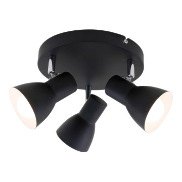 Briloner 2860-035 - Luminária de focos CUP 3xE14/25W/230V preta