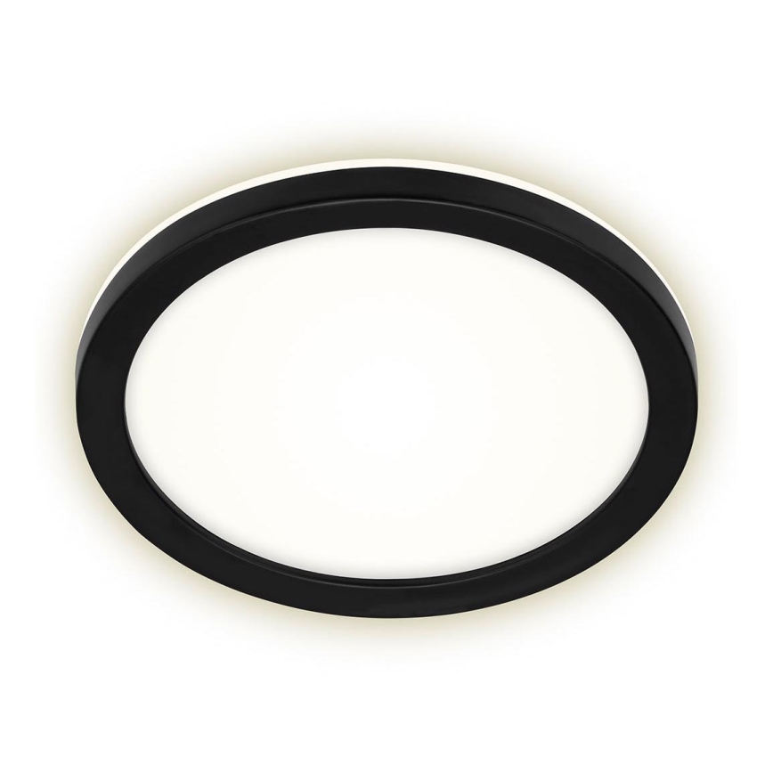 Briloner 3008-015 - Iluminação de teto LED LED/8W/230V diâmetro 21 cm preto IP44