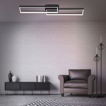 Briloner 3013-015 - Candelabro integrado LED com regulação FRAME LED/40W/230V 2700-6500K + controlo remoto