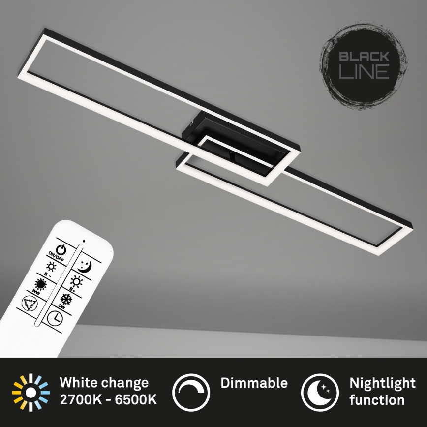 Briloner 3013-015 - Candelabro integrado LED com regulação FRAME LED/40W/230V 2700-6500K + controlo remoto