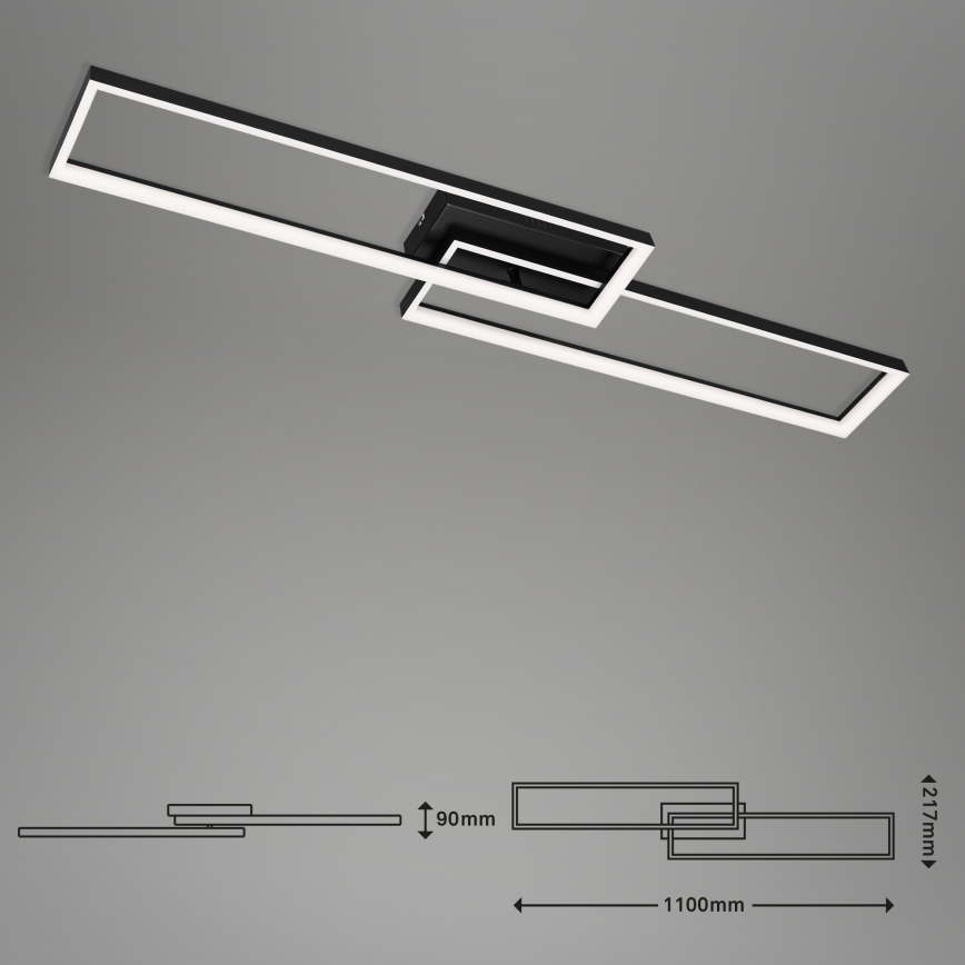 Briloner 3013-015 - Candelabro integrado LED com regulação FRAME LED/40W/230V 2700-6500K + controlo remoto