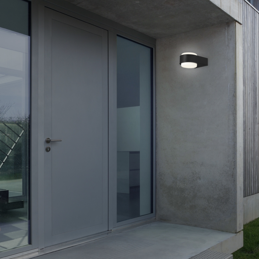 Briloner 3035-015 - Iluminação de parede exterior LED HANAU LED/6,5W/230V IP44 preto