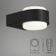 Briloner 3035-015 - Iluminação de parede exterior LED HANAU LED/6,5W/230V IP44 preto