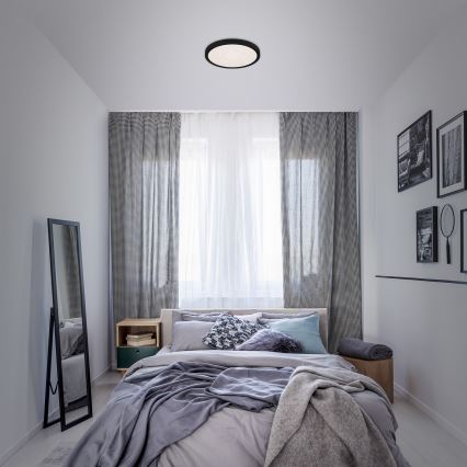 Briloner 3048-015 - Iluminação de teto LED RUNA LED/18W/230V preto