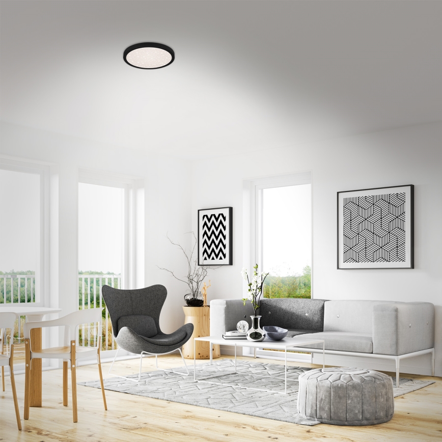 Briloner 3048-015 - Iluminação de teto LED RUNA LED/18W/230V preto