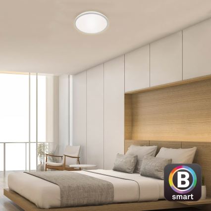 Briloner 3064-014 - Candeeiro de tecto LED regulável IVY LED/24W/230V Wi-Fi Tuya, diâmetro 33,3 cm + controlo remoto