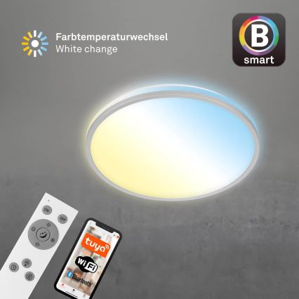Briloner 3064-014 - Candeeiro de tecto LED regulável IVY LED/24W/230V Wi-Fi Tuya, diâmetro 33,3 cm + controlo remoto