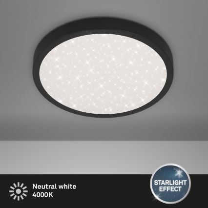 Briloner 3071-015 - Iluminação de teto LED RUNA LED/24W/230V preto
