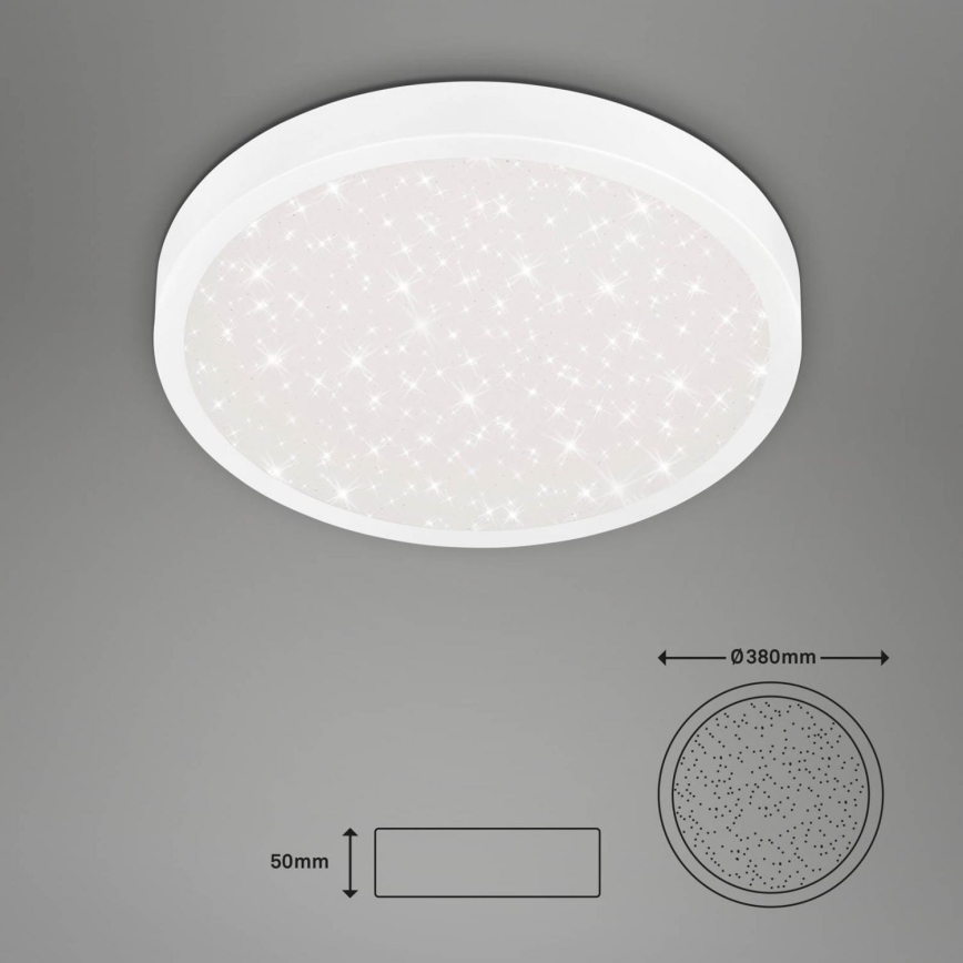 Briloner 3071-016 - Iluminação de teto LED RUNA LED/24W/230V 4000K diâmetro 38 cm branco