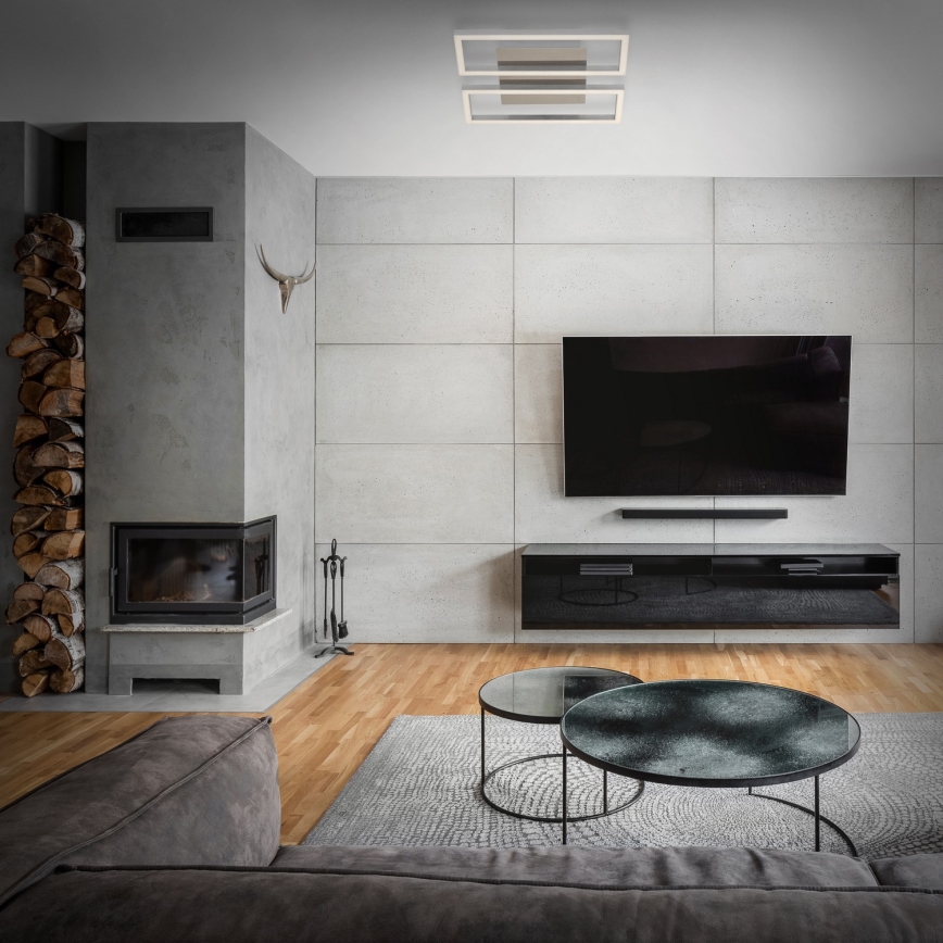 Briloner 3107-012 - Iluminação de teto LED com regulação FRAME 2xLED/7,25W/230V