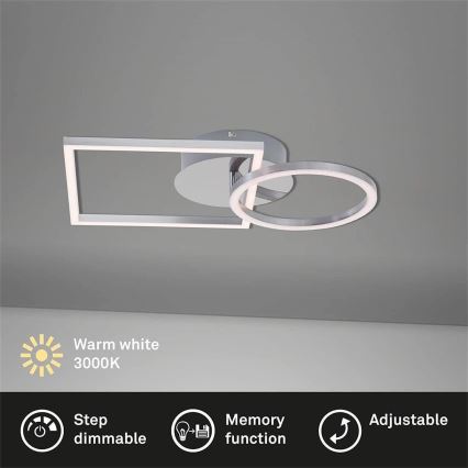 Briloner 3114-018 - Iluminação de teto LED com regulação FRAME LED/19,6W/230V 3000K