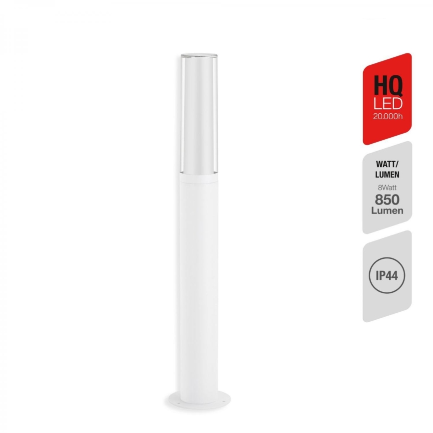 Briloner 311406TF - Candeeiro exterior LED LED/8W/230V IP44 4000K 57 cm branco