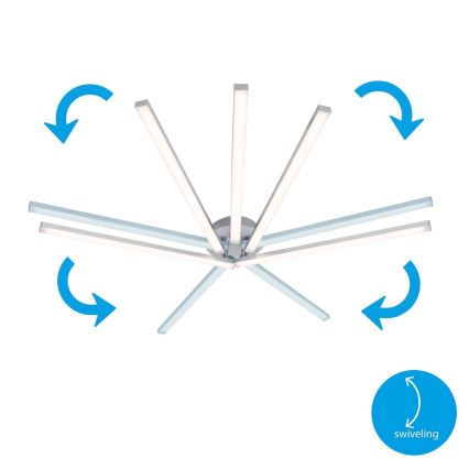 Briloner 3181-059 - Candelabro integrado LED GO 5xLED/4,8W/230V