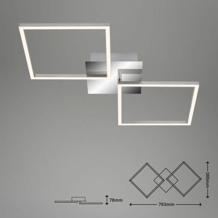 Briloner 3192-018 - Iluminação de teto LED FRAMES 2xLED/16W/230V