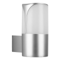 Briloner 320304TF - Aplique de parede exterior 1xE27/12W/230V IP44 prateado