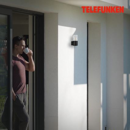 Briloner 320505TF - Iluminação de parede exterior 1xE27/12W/230V IP44 preto