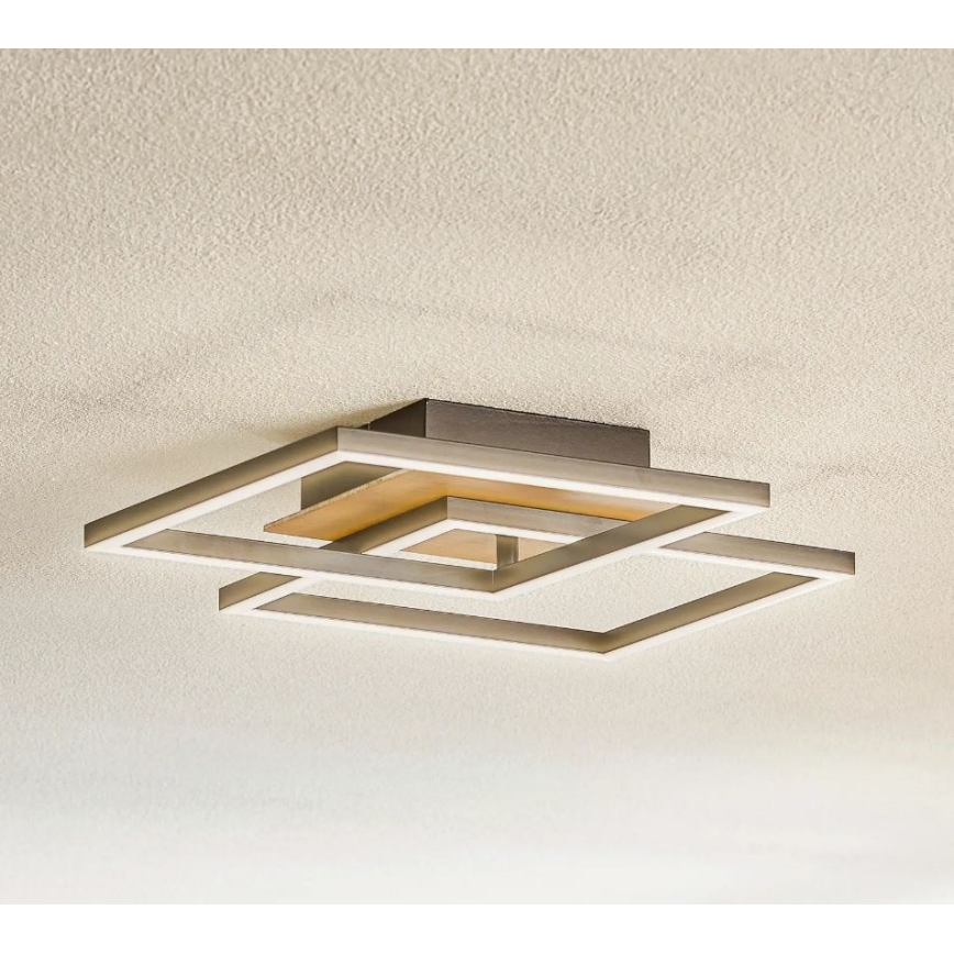 Briloner 3210-014 - Iluminação de teto LED com regulação FRAME 2xLED/11W/230V castanho