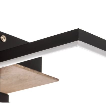 Briloner 3210-014 - Iluminação de teto LED com regulação FRAME 2xLED/11W/230V castanho