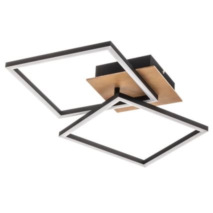 Briloner 3210-014 - Iluminação de teto LED com regulação FRAME 2xLED/11W/230V castanho