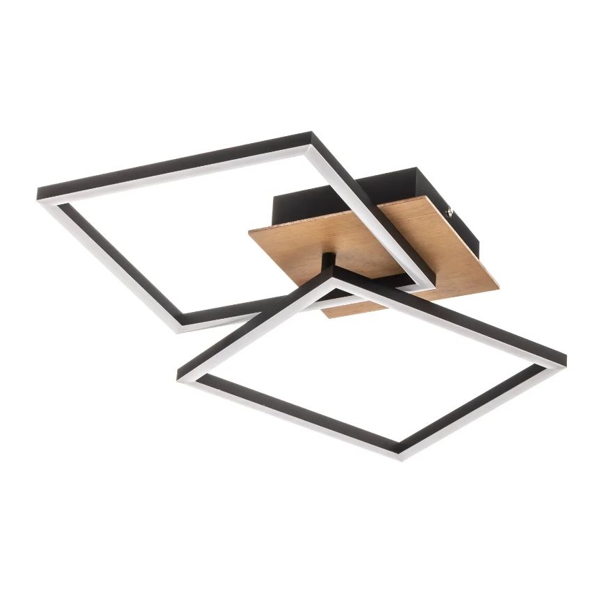 Briloner 3210-014 - Iluminação de teto LED com regulação FRAME 2xLED/11W/230V castanho