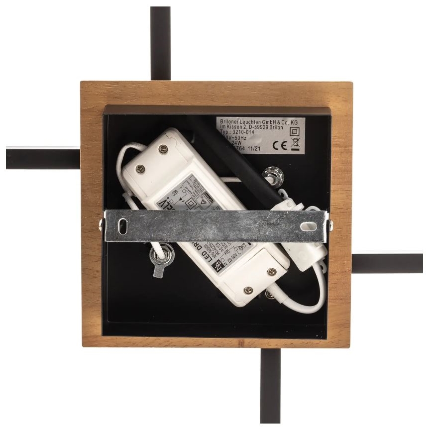 Briloner 3210-014 - Iluminação de teto LED com regulação FRAME 2xLED/11W/230V castanho