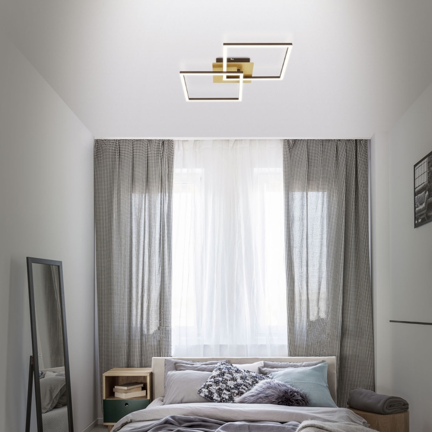 Briloner 3210-017 - Plafon LED dimmerizável FRAME 2xLED/11W/230V dourado