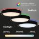 Briloner 3227-015 - Iluminação de teto LED RGB com regulação com sensor TALENA LED/24W/230V preto + controlo remoto