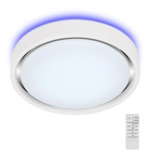 Briloner 3227-016 - LED RGB Iluminação com regulação com sensor TALENA LED/24W/230V branco + controlo remoto
