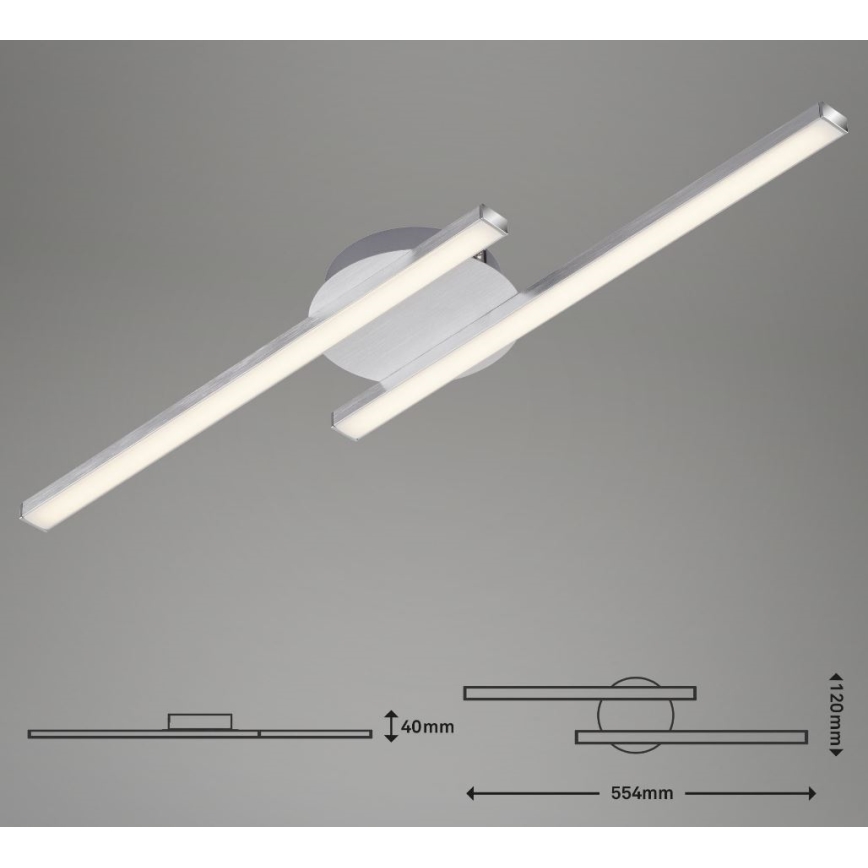Briloner 3257-029 - Candelabro integrado LED GO 2xLED/6W/230V