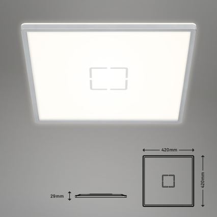 Briloner 3393-014 - Iluminação de teto LED FREE LED/22W/230V 42x42 cm