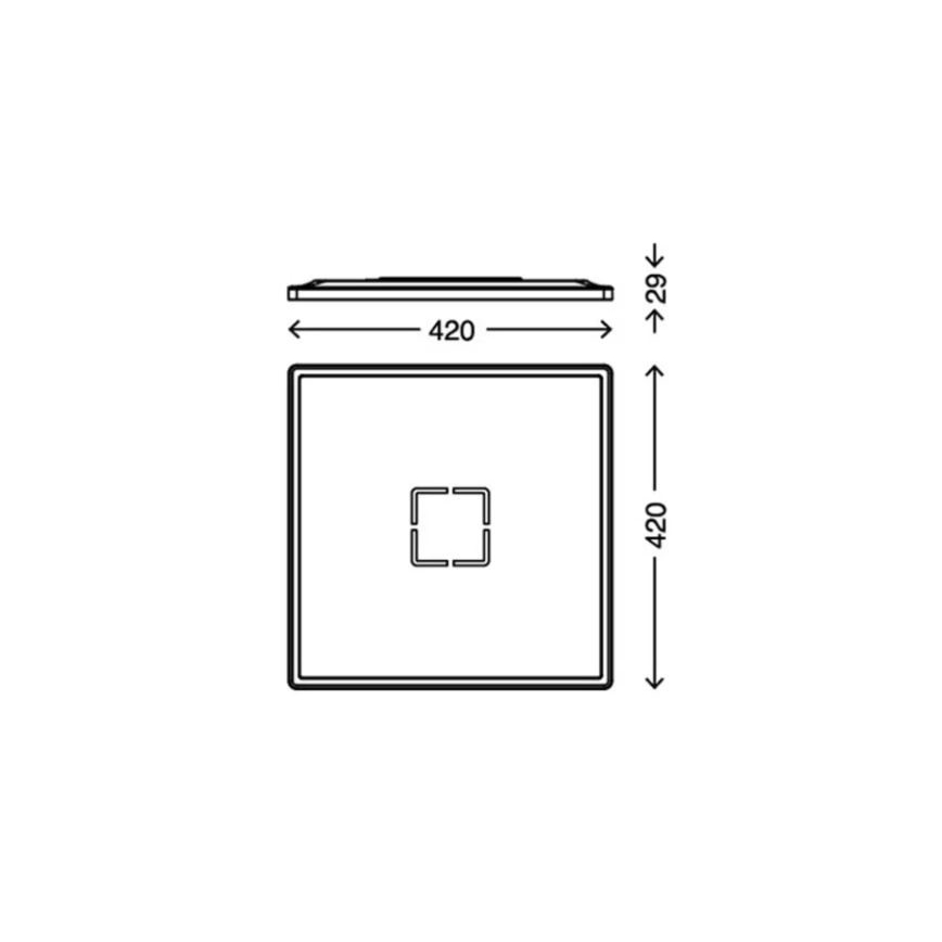Briloner 3393-015 - Iluminação de teto LED FREE LED/22W/230V 42x42 cm