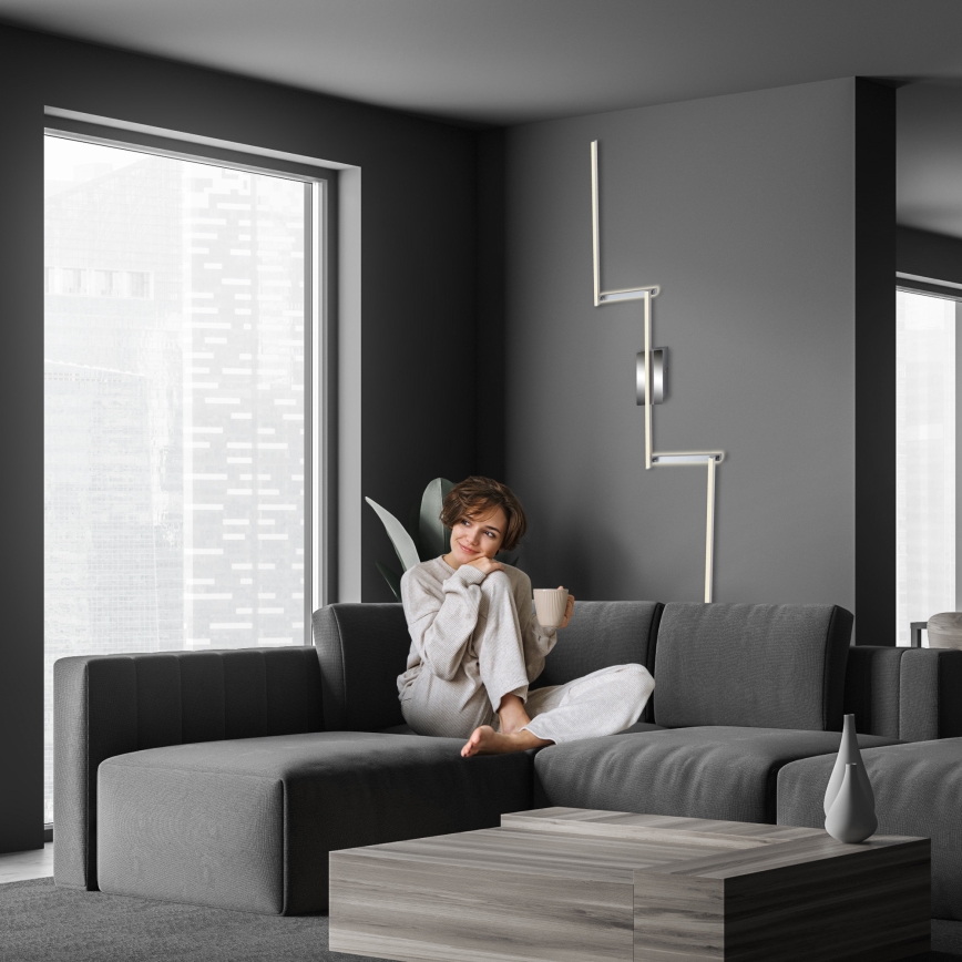 Briloner 3501-018 - Candelabro integrado LED STAFF 5xLED/4,8W/230V cromado mate