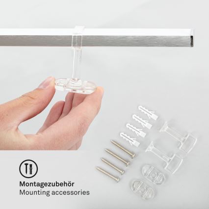 Briloner 3501-018 - Candelabro integrado LED STAFF 5xLED/4,8W/230V cromado mate