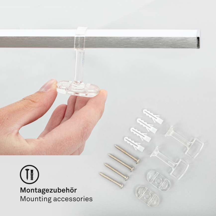 Briloner 3501-018 - Candelabro integrado LED STAFF 5xLED/4,8W/230V cromado mate