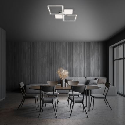 Briloner 3530-018 - Candelabro integrado LED com regulação FRAME LED/40W/230V 3000-6500K + controlo remoto