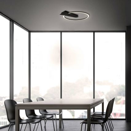 Briloner 3542-015 - Plafon LED dimmerizável NICO LED/12W/230V preto