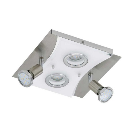 Briloner 3582-042 - Iluminação de teto LED RIPOSO 2xLED/5W/230V + 2xGU10/3W