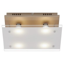 Briloner 3586-047 - Iluminação de teto LED SMART GOLD 4xGU10/4W/230V