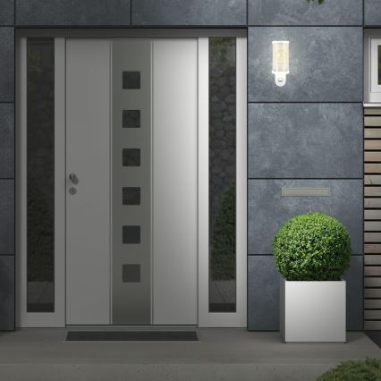 Briloner 3628-016 - Luminária de parede exterior com sensor KAIRO 1xE27/12W/230V IP44 branco