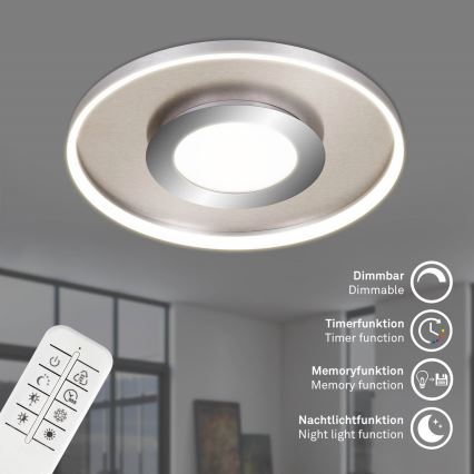 Briloner 3640-012 - Luminária de teto LED regulável LED/25W/230V 2700-6500K + comando à distância