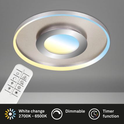 Briloner 3640-012 - Luminária de teto LED regulável LED/25W/230V 2700-6500K + comando à distância