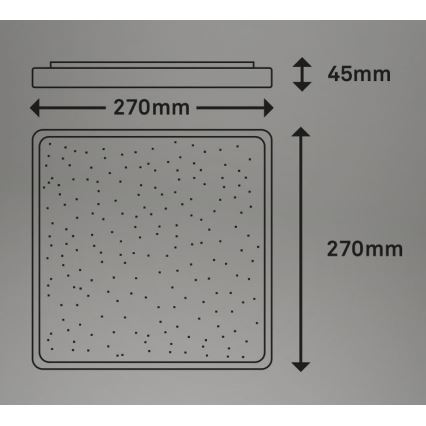 Briloner 3748-414 - Iluminação de teto LED LINO LED/15W/230V cromado mate